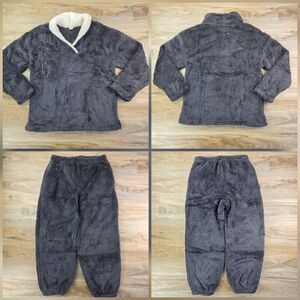 🩵⏭️NWOT Gray Fleece Shirt & Pants Loungewear Set Men's Medium